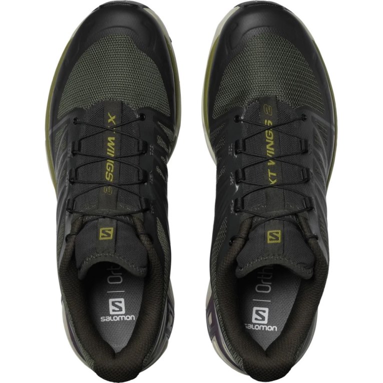 Black / Olive Salomon Xt-wings 2 Men's Sneakers | IE RP1497